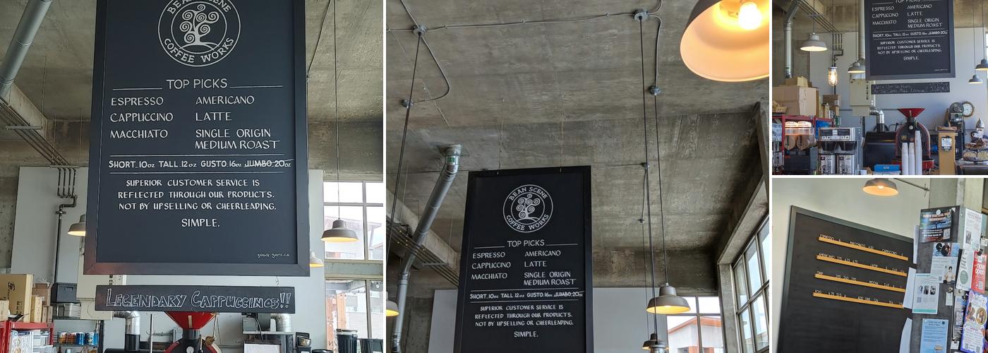 Bean Scene Coffee Works Menu