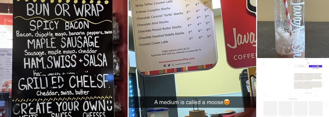 Java Moose Menu