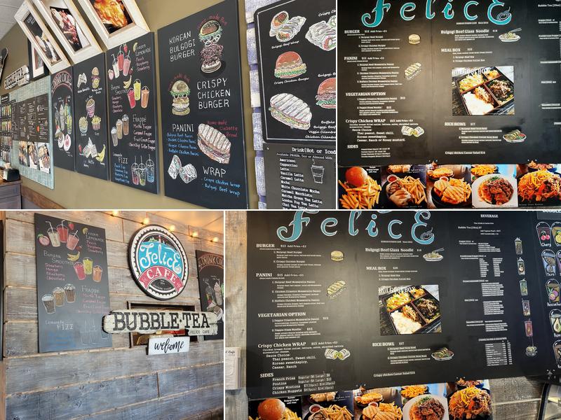 Felice Cafe Menu