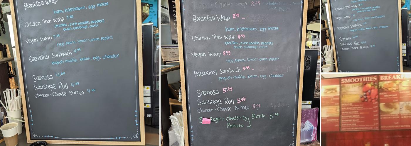 Black Magic Coffee Shop Menu