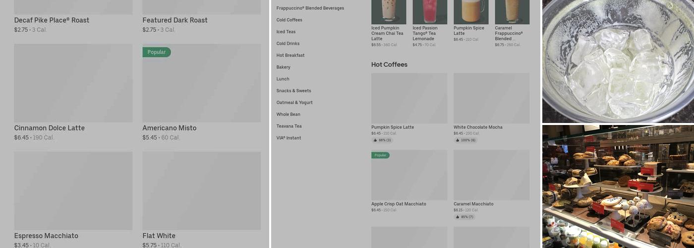 Starbucks Menu
