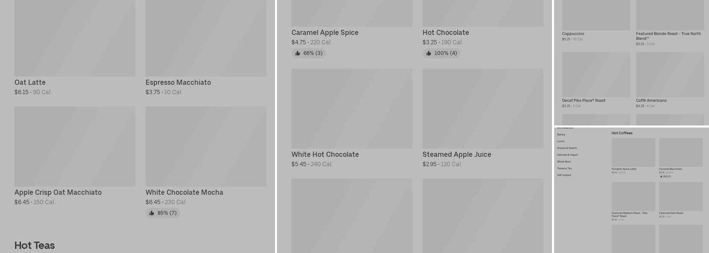 Starbucks Menu
