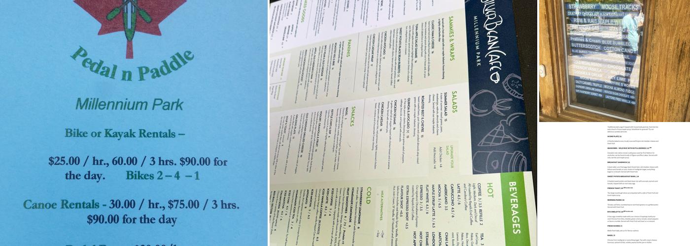 Silver Bean Cafe Menu