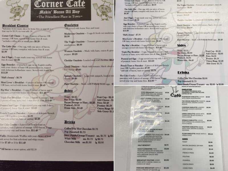 CC’s Café Menu