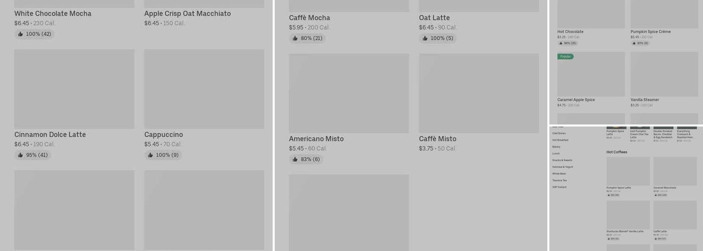 Starbucks Menu