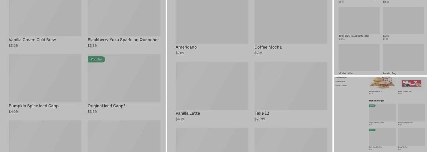 Tim Hortons Menu