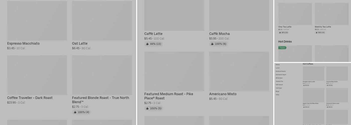 Starbucks Menu