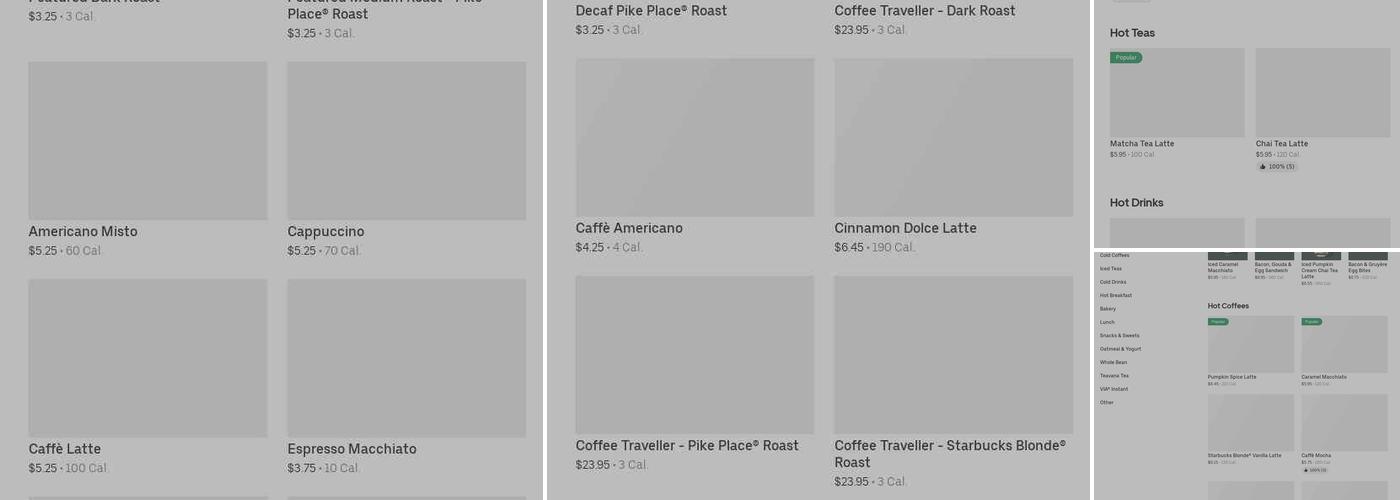 Starbucks Menu