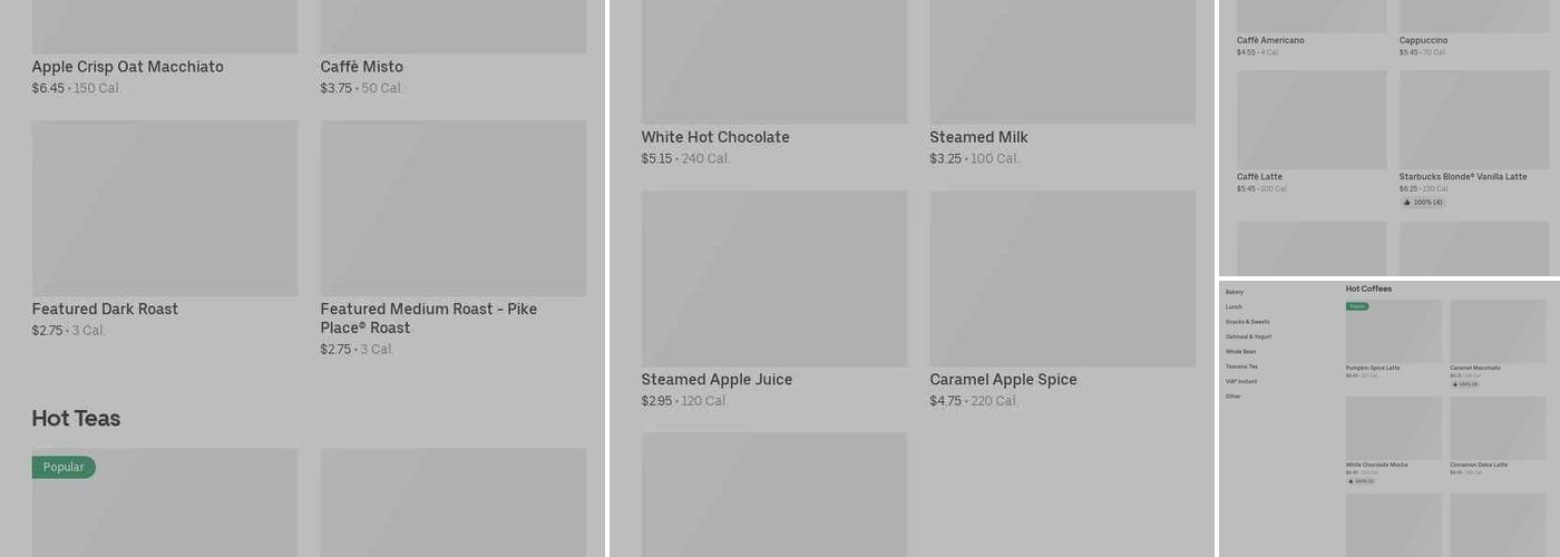 Starbucks Menu
