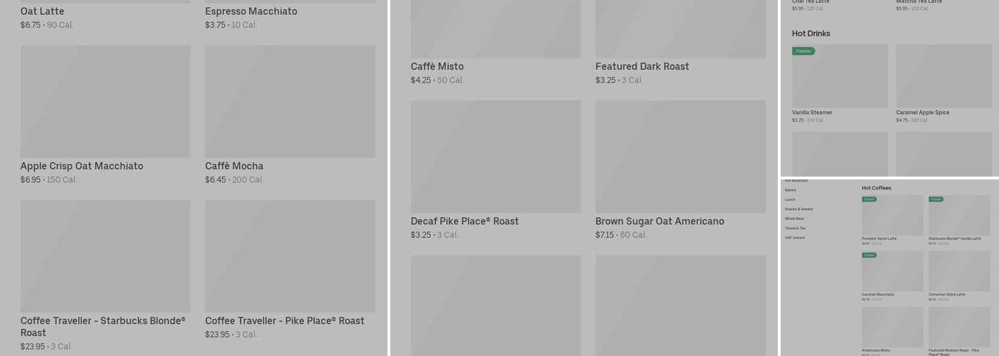 Starbucks Menu