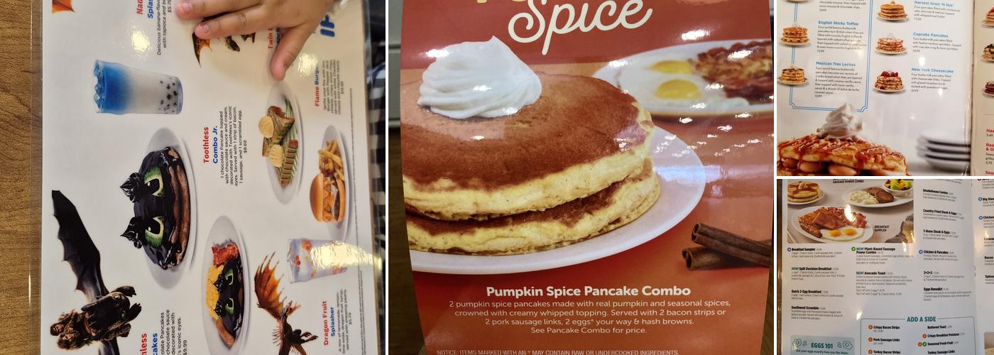 IHOP Menu