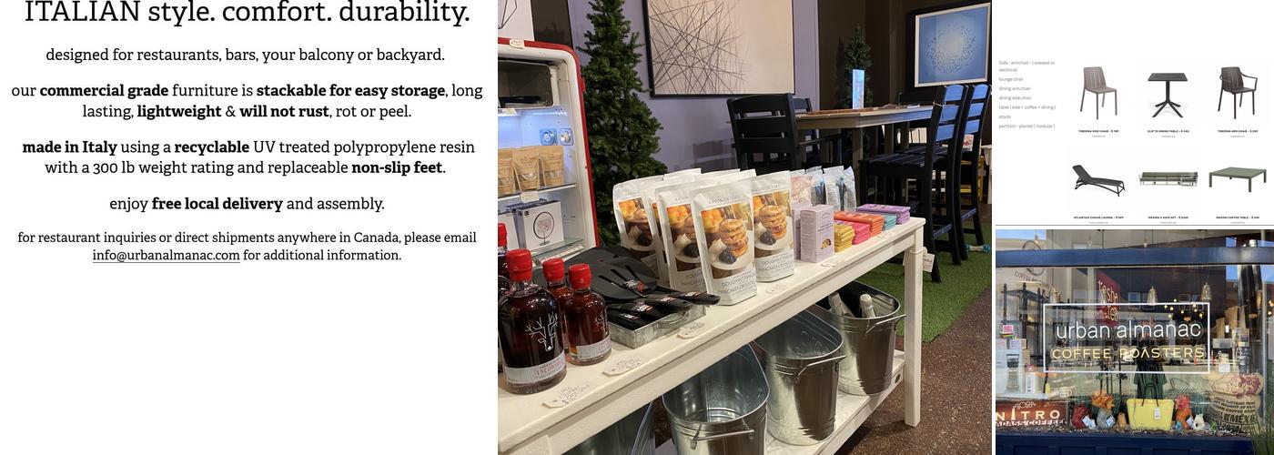 Urban Almanac General Store Menu