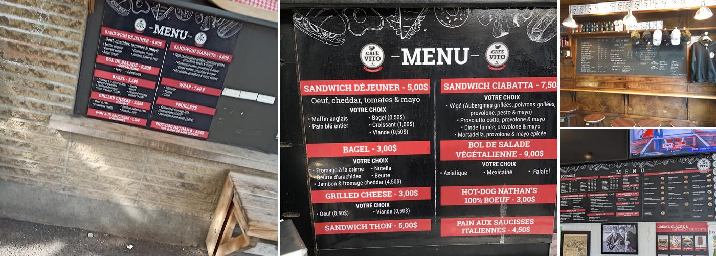 Café Vito Menu
