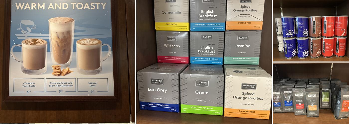 Second Cup Café Menu