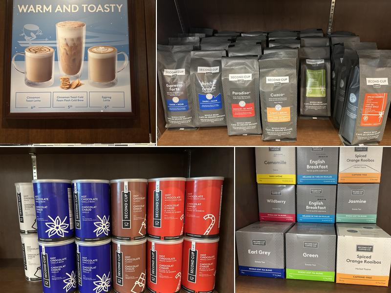 Second Cup Café Menu