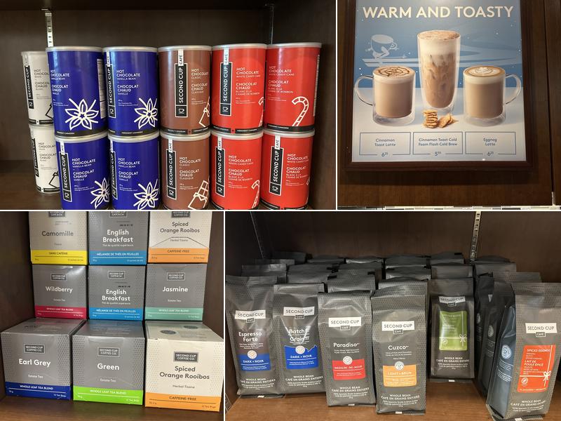 Second Cup Café Menu