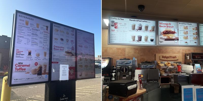Tim Hortons Menu