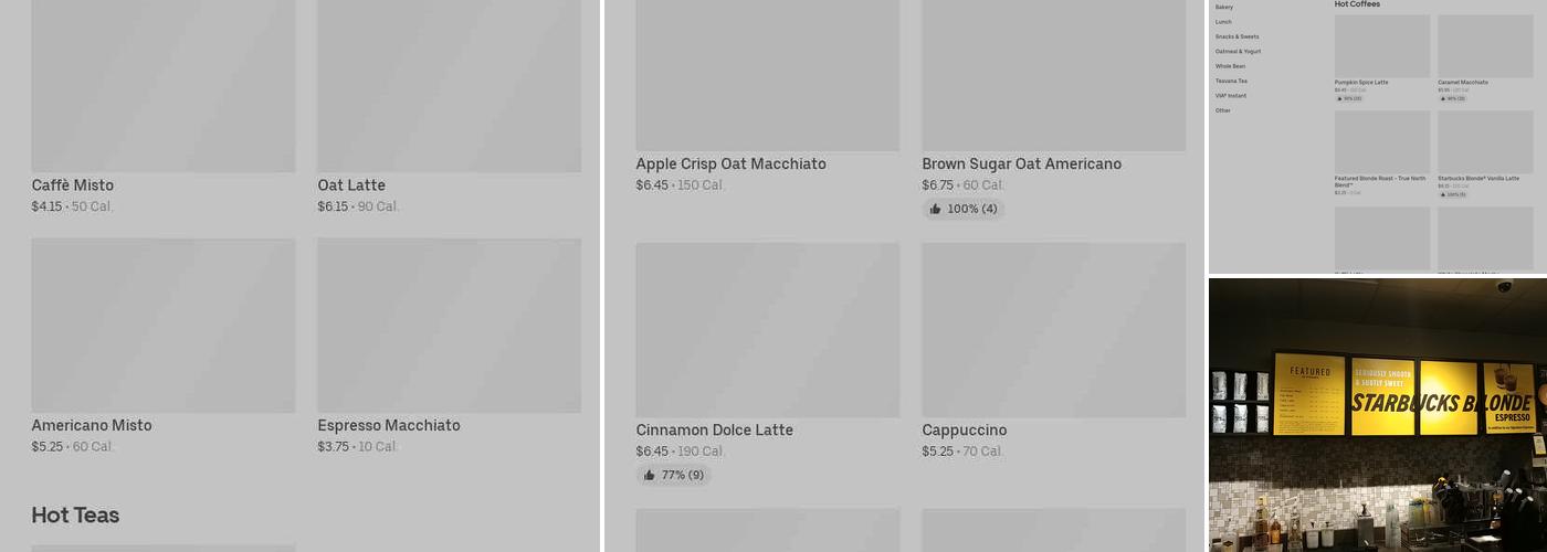 Starbucks Menu