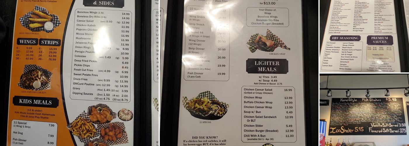 Deja Vu Cafe Menu