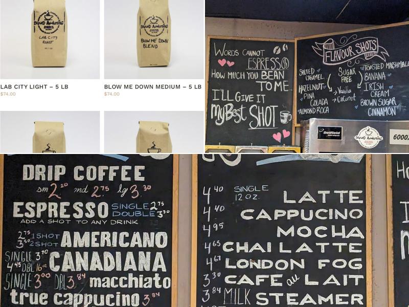 Brewed Awakening - Brewed on West Menu