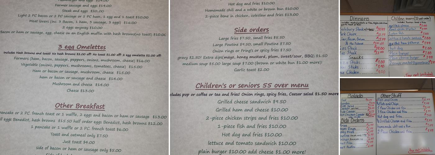 Mojo's Cafe Menu