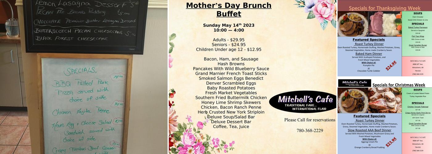 Mitchell's Cafe Menu