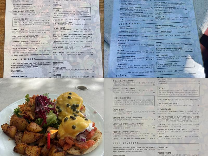 The Vienna Cafe Menu