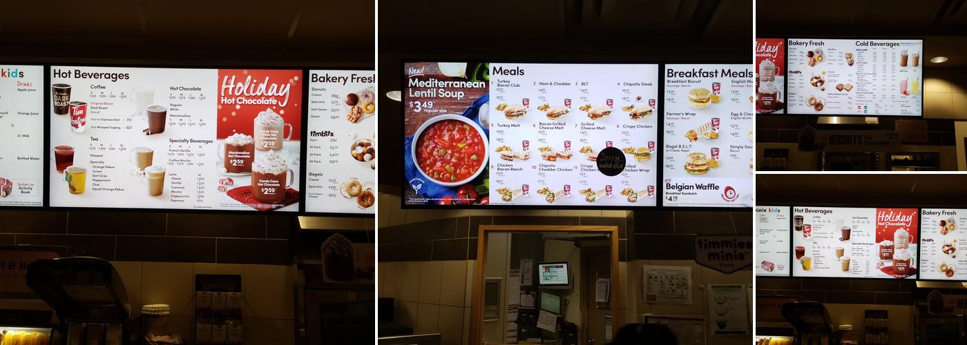 Tim Hortons Menu