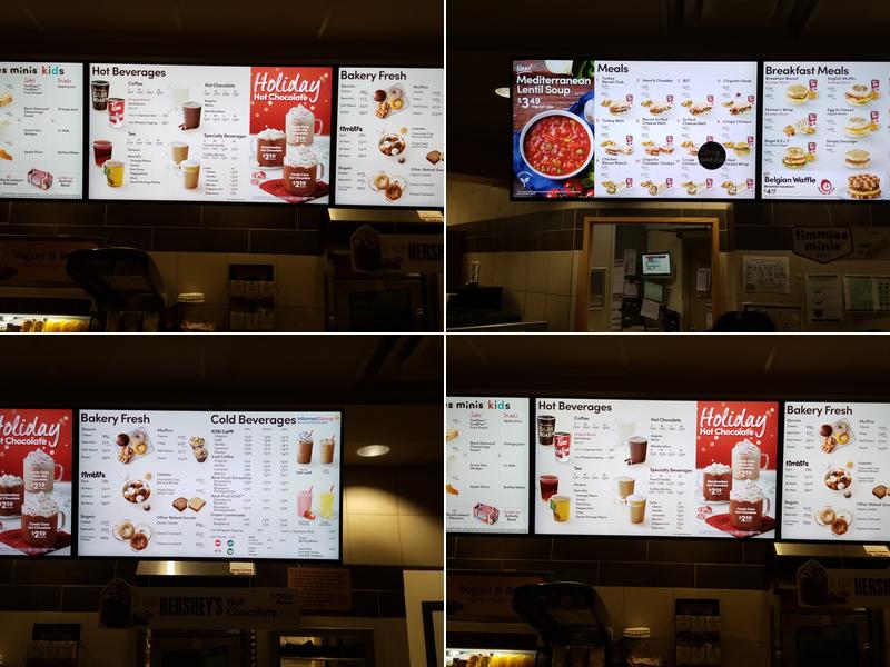 Tim Hortons Menu