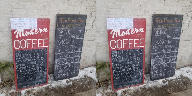 Modern Coffee Menu