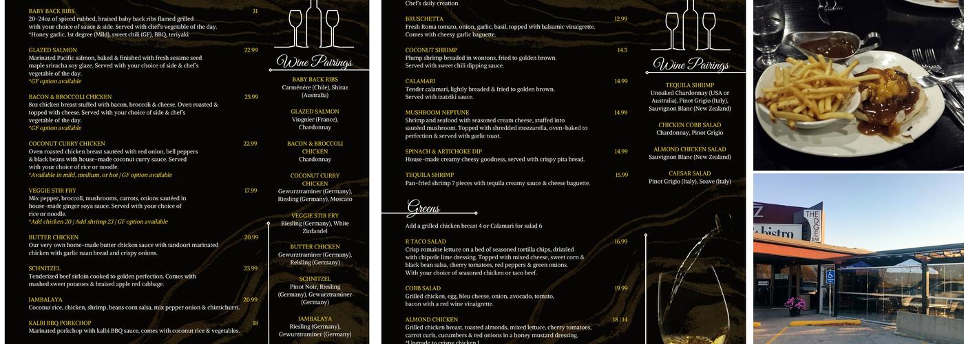 Frantz Inn Menu