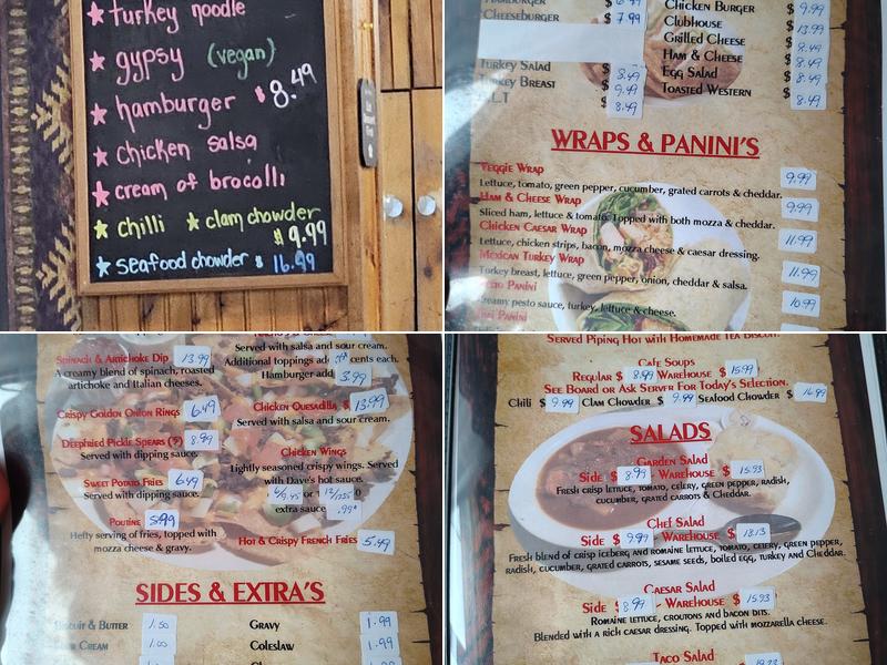 Old Warehouse Restaurant & Lounge Menu