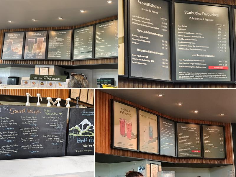 Starbucks Menu