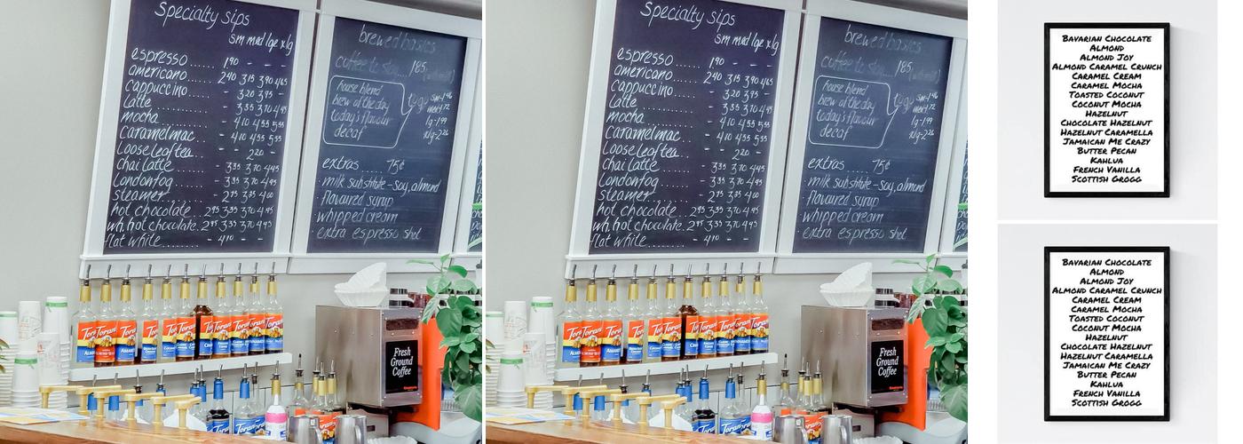 Orange Toad, The Menu