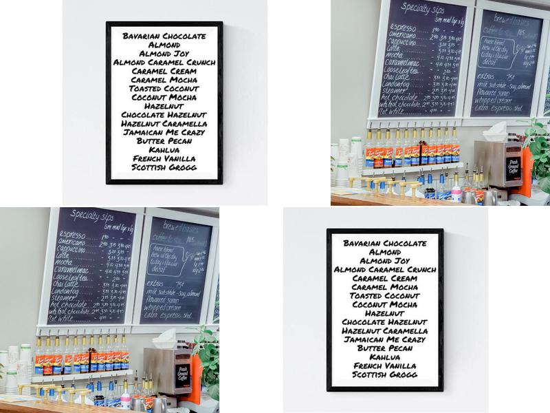 Orange Toad, The Menu