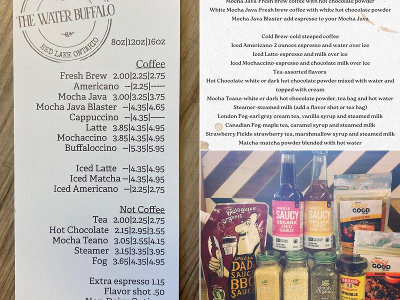 The Water Buffalo Menu