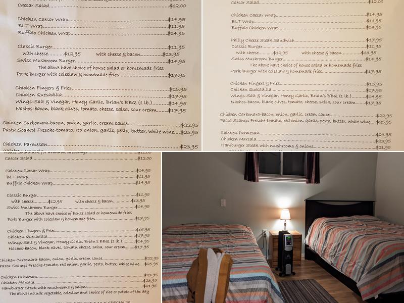 Sunnyside Cabins and Cafe Menu