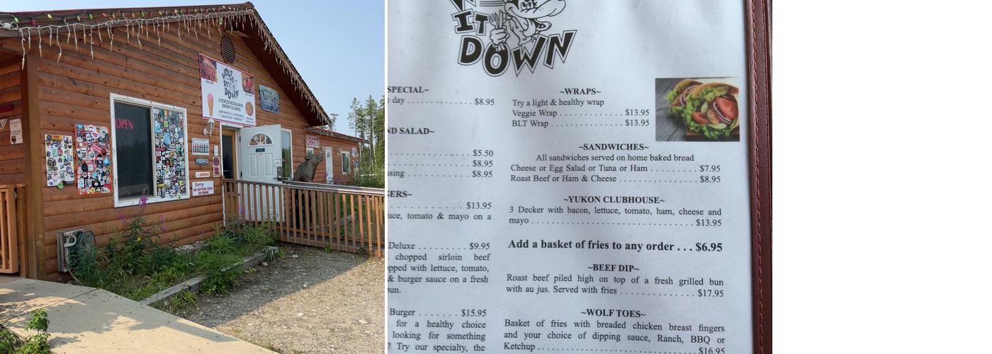 Wolf It Down Restaurant Menu