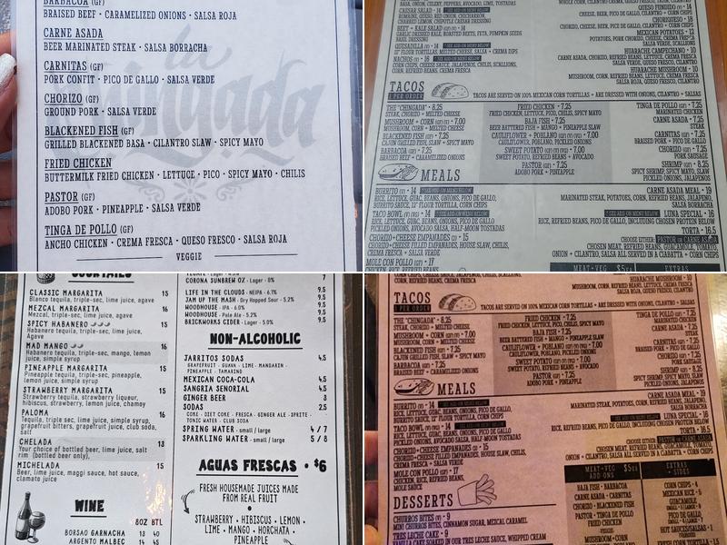 La Chingada Menu