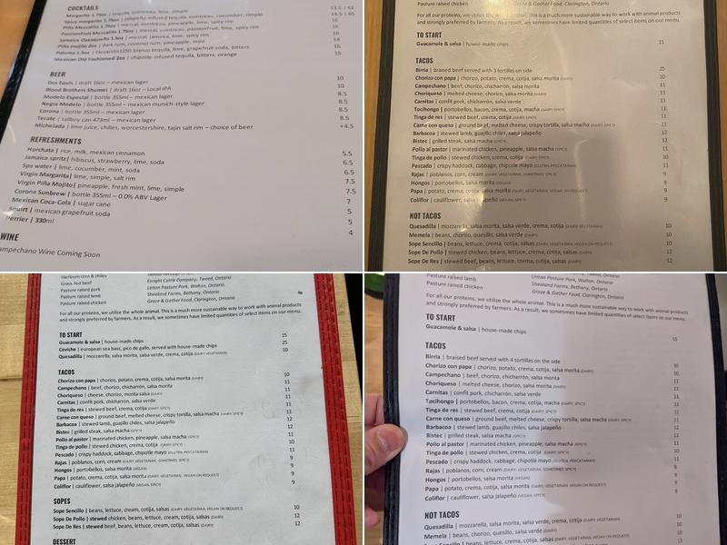Campechano Adelaide Menu