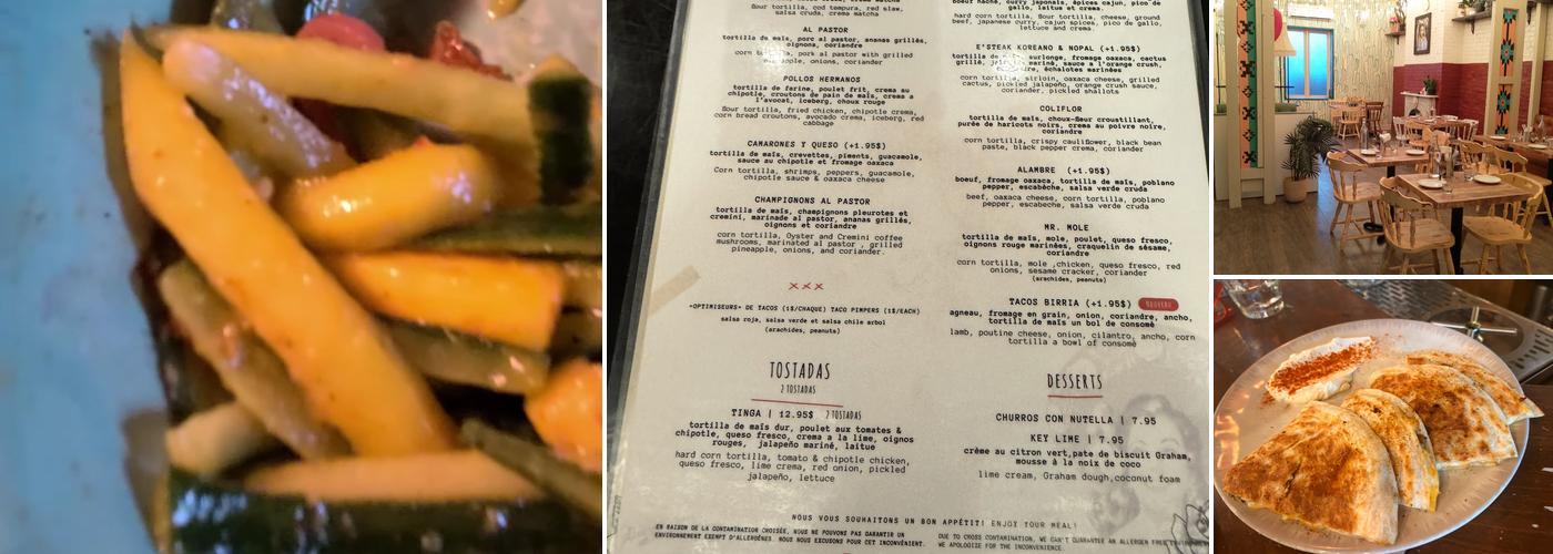 Escondite Drummond Menu