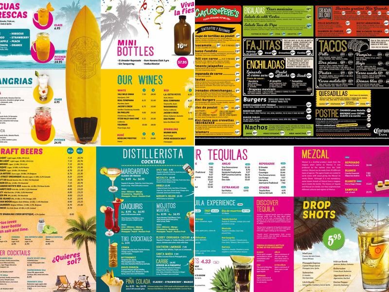 Carlos & Pepe's (Montreal) Menu