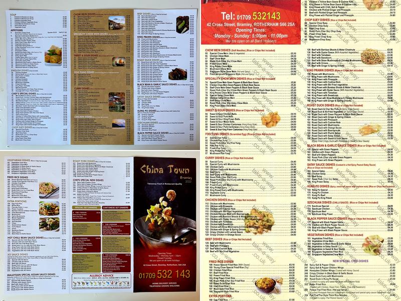 China Town Menu