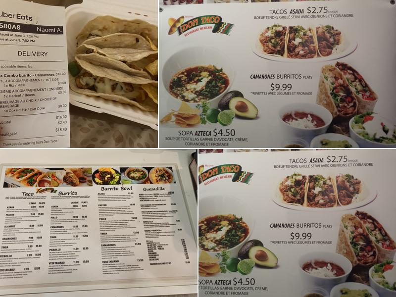 Don Taco Menu
