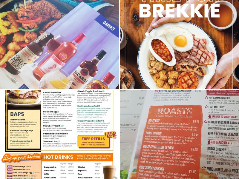 The Three Magpies Hotel Menu