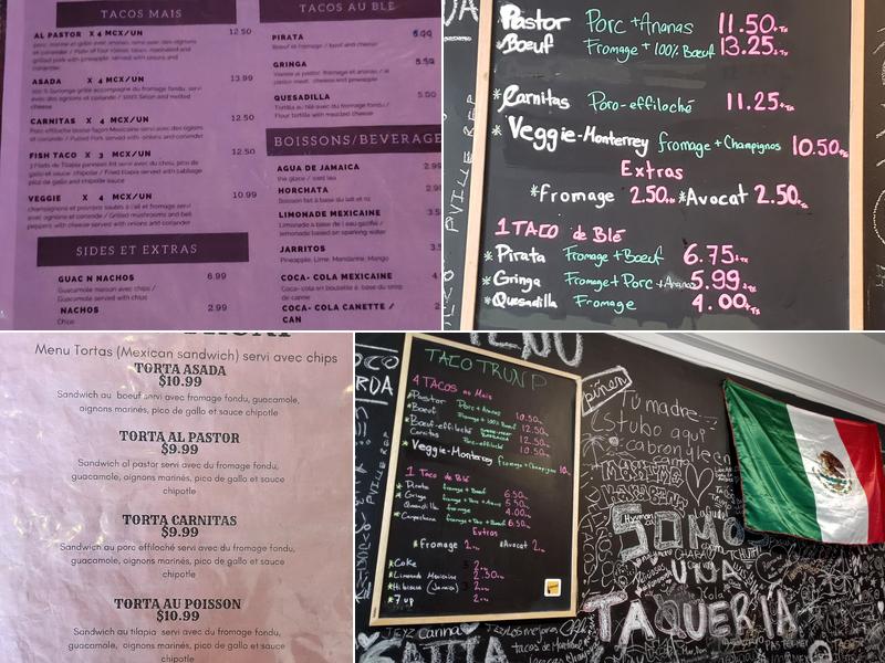 TACO TRUNP Menu