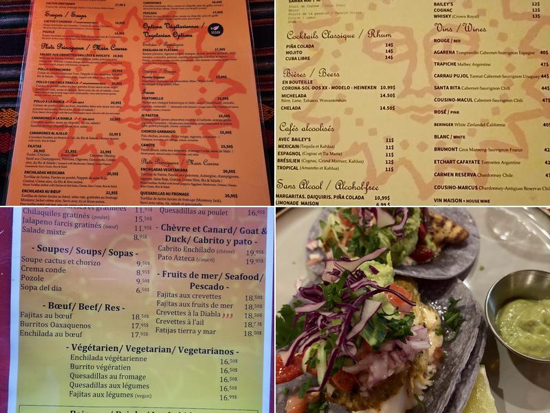 Restaurant Manana Menu