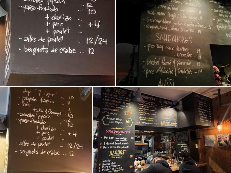 Icehouse Menu