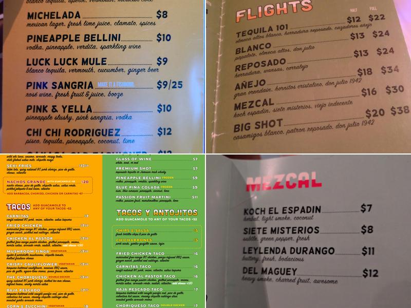 Lucky Taco Menu
