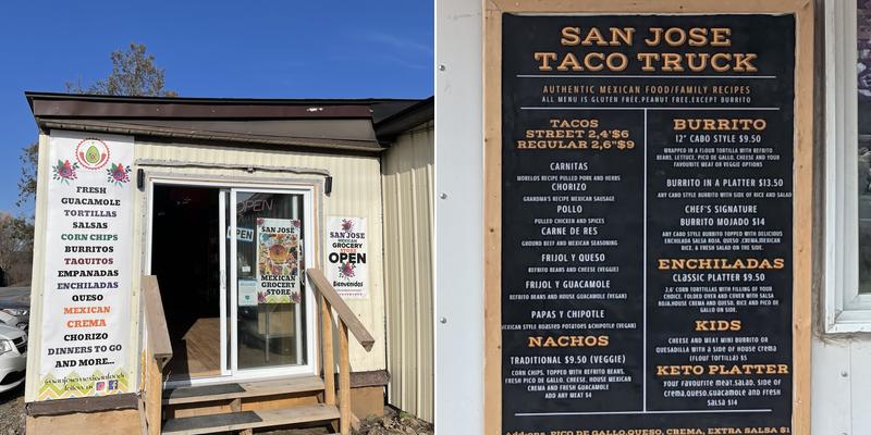 San Jose Mexican Foods (Tacos & Specialty store) Menu